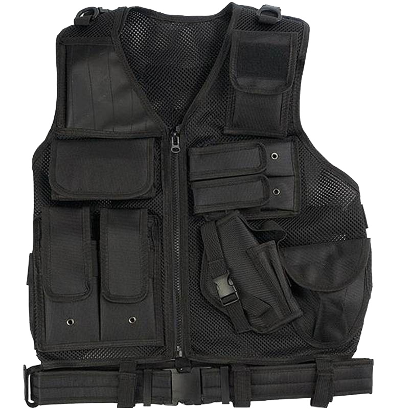 战兵卫 三人应急小组战术背心 黑色款