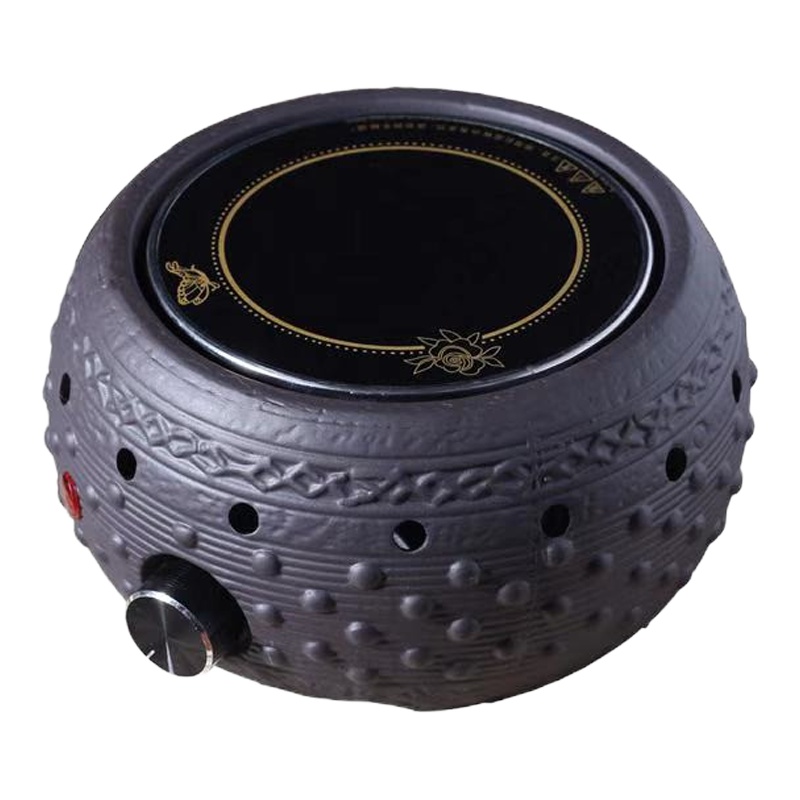 甲骨四堂家居馆 圆形电陶炉 黑茶煮茶炉 电热煮茶器 家用电陶炉 可随意搭配各种材质煮壶 (该单品只是单炉,没有配壶)