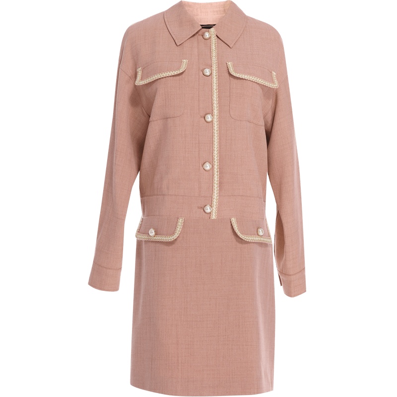 欧昵雪小香风宽松短外套女a字半身裙套装裙两件套