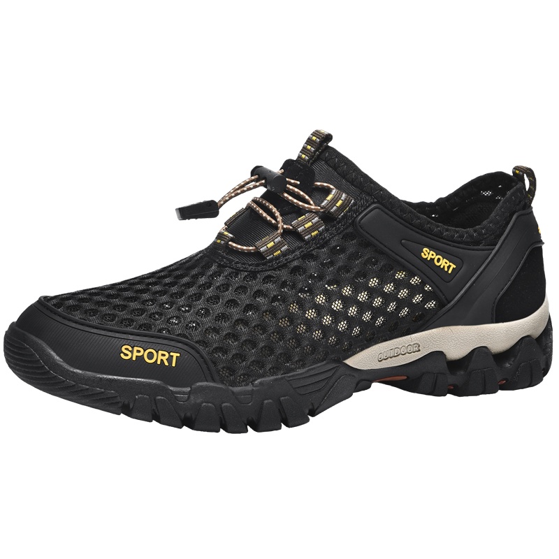 木林森男鞋夏季透气运动户外网鞋男网面休闲夏天登山鞋男士网眼鞋