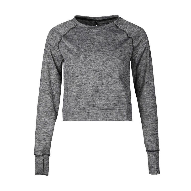 Adidas阿迪达斯女装新款运动休闲舒适透气针织圆领卫衣套头衫DU3411 C