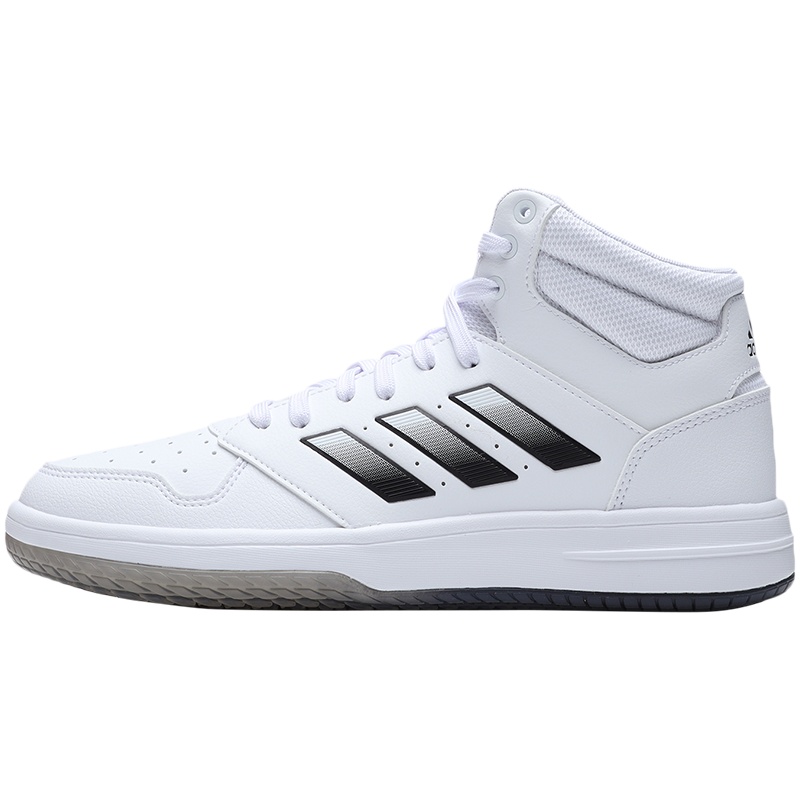 阿迪达斯男鞋板鞋高帮篮球场下小白鞋休闲运动鞋FY8561