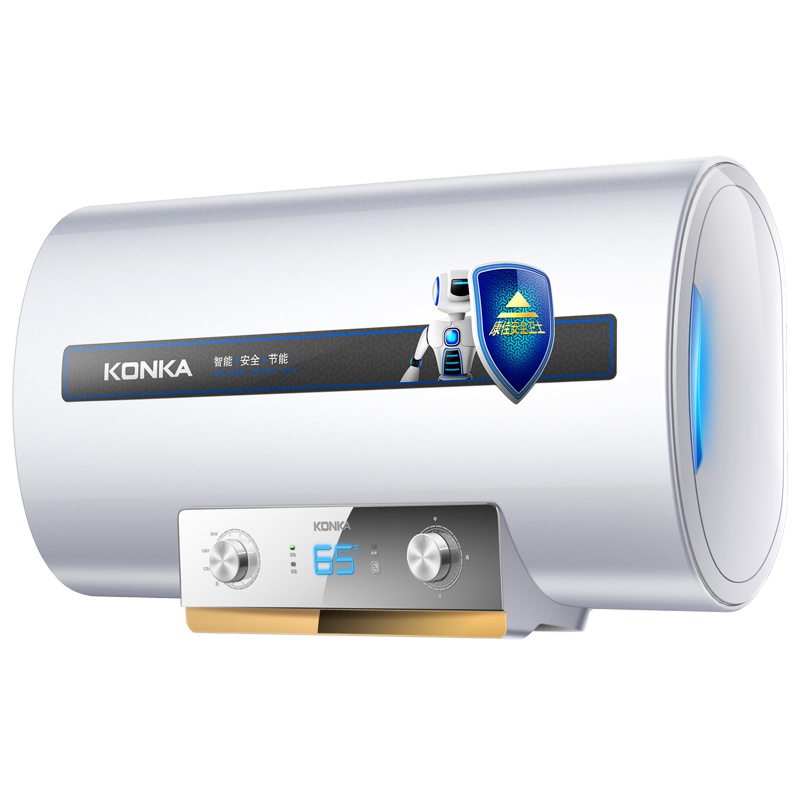 康佳(KONKA) 电热水器 储水式 纤薄扁桶旋钮式 节能速热 家用80升3000瓦 DSZF-KA15