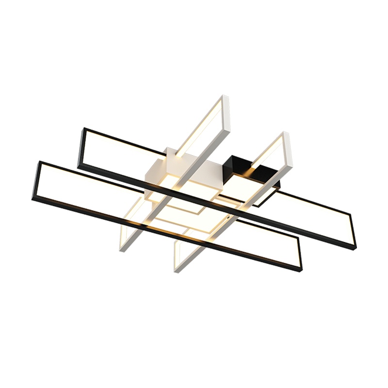 七只蚂蚁 吸顶灯简约现代北欧轻奢ins网红客厅灯北欧简约现代led吸顶灯大气轻奢艺术全屋卧室组合套餐灯具JH-X2181