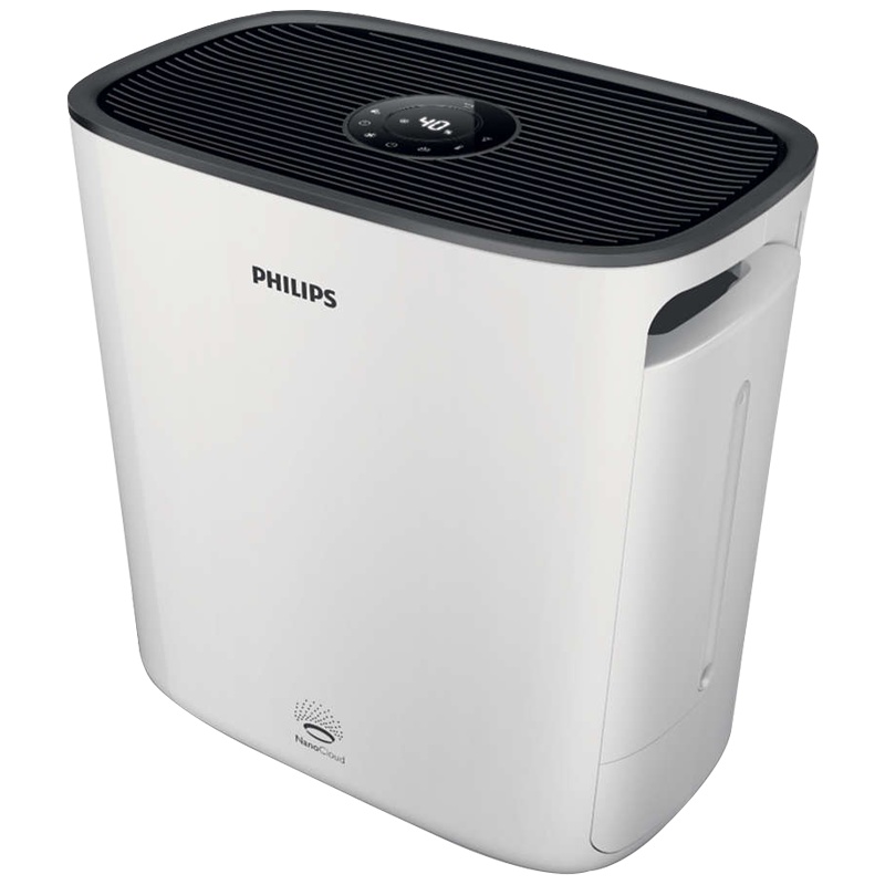 飞利浦(Philips)无雾空气加湿器HU5930/00触摸式屏 净化型4L大容量水箱净化加湿一体机湿度设定 纳米云加湿