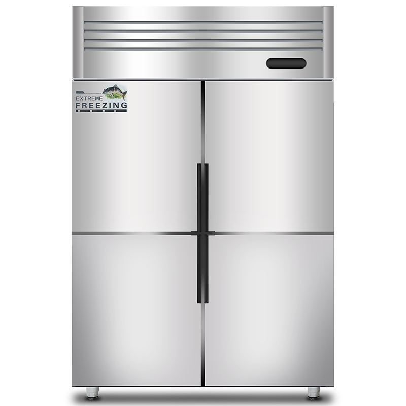 德玛仕(DEMASHI)商用风冷四门冰柜 立式冷藏冷冻 冷柜不锈钢冰箱 厨房电器BCD-1000A[风冷循环全冷冻款]