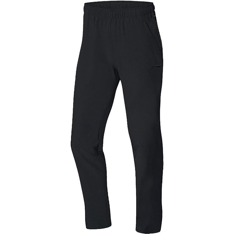 李宁女子经典版型直筒刺绣logo运动卫裤