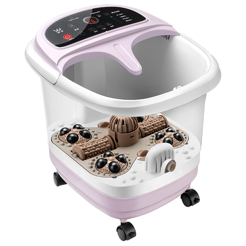 皇威(HUANGWEI)足浴盆H-3230C电动款 粉色全自动按摩加热泡脚盆洗脚盆按摩器材深桶沐足浴足疗盆泡脚电动恒温