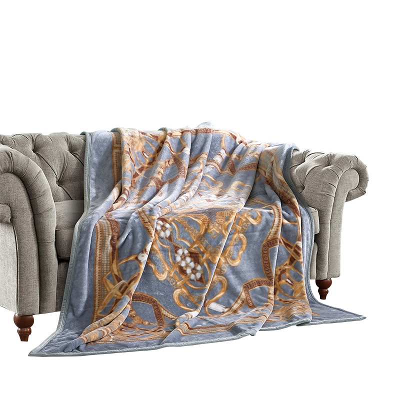 富安娜(FUANNA)舒柔毯塞纳风情毯子 180*200cm