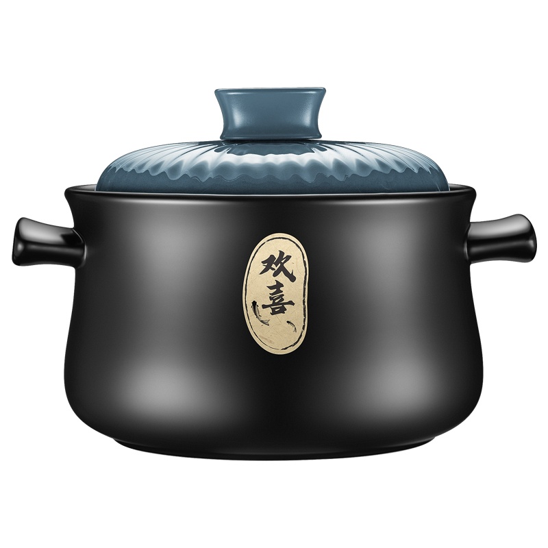 苏泊尔(SUPOR)砂锅炖锅家用欢喜系列燃气煲汤沙锅陶瓷煲石锅煲仔饭煤气灶专用6.0LEB60SAT01