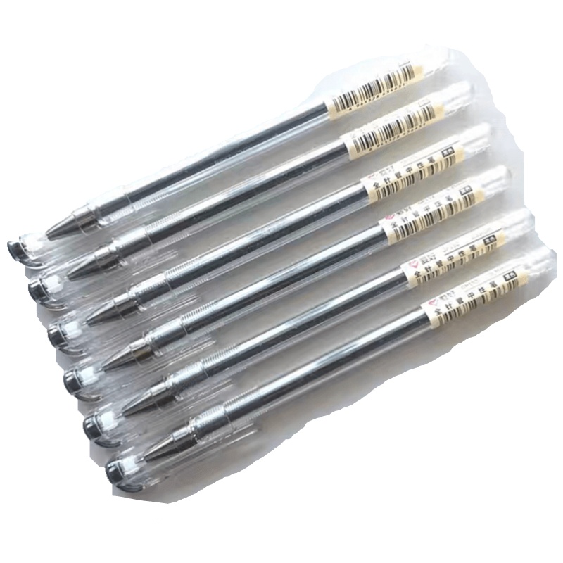 爱好正品文具GP152碳素黑0.35mm全针管中性笔学生用笔