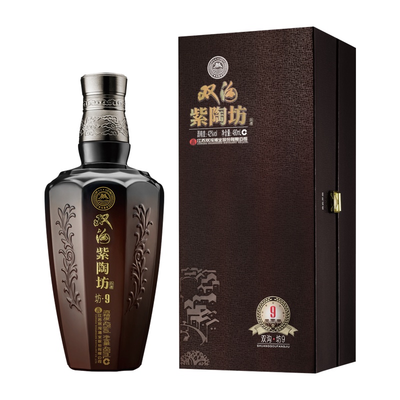 双沟 紫陶坊 坊9 42度480ml 单瓶装 浓香型白酒