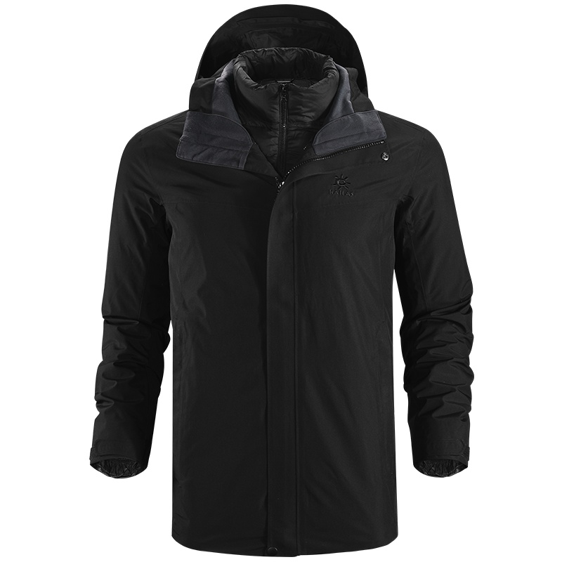 凯乐石羽绒秋冬新款户外运动防风防水保暖三合一冲锋衣