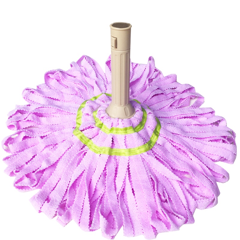 海斯迪克 HKW-69 自拧水旋转拖把 伸缩杆干湿两用免手洗墩布毕卡索拖把商务办公拖把 布条款紫色无杆