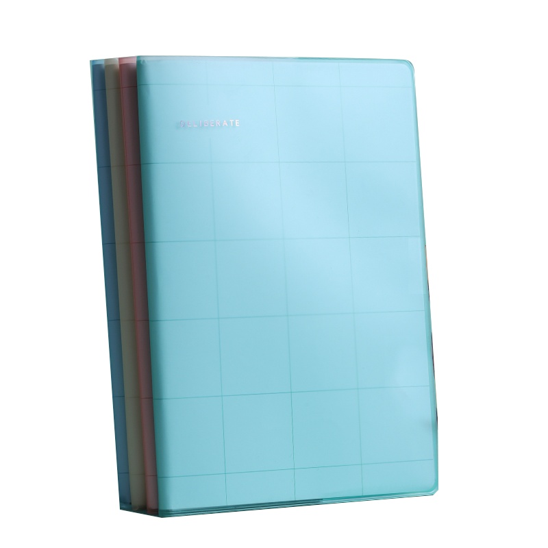 得力deli胶套笔记本子加厚大学生初高中生用简约ins风超厚16k开软面抄文艺精致32K可爱少女心横线彩色办公