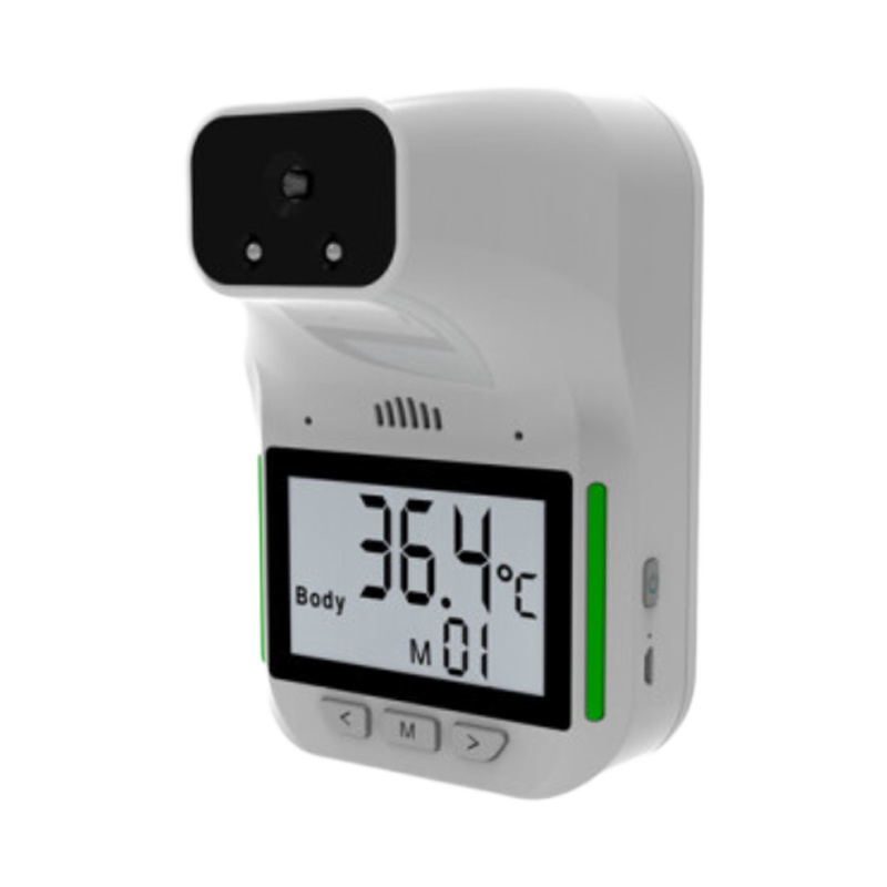 测温仪非接触式人用探热枪高精度电子温度计学校商场测量仪 Hk3升级款(语音播报)+支架