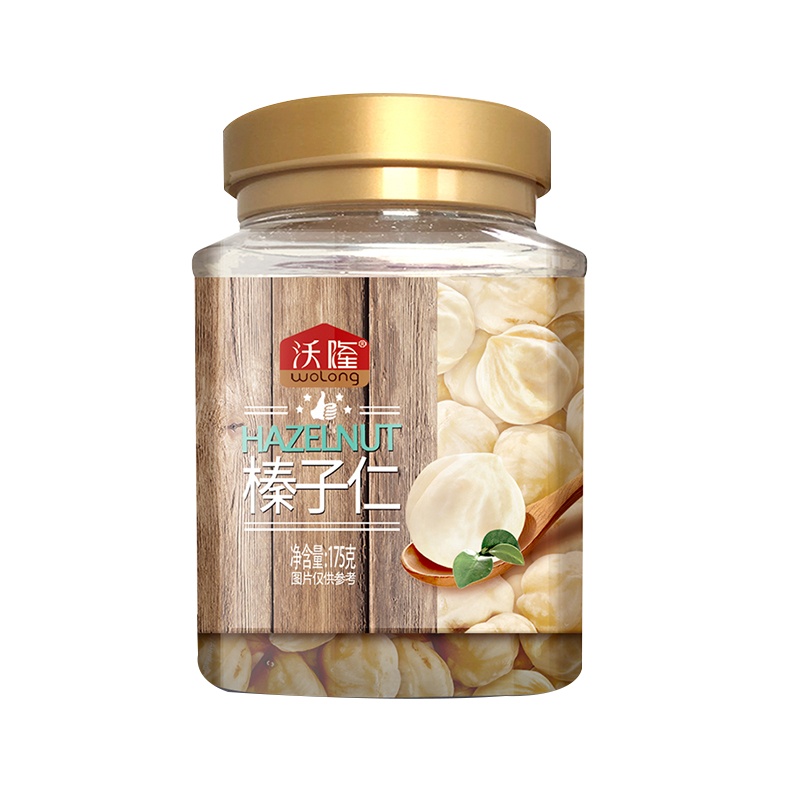 沃隆榛子仁175g零食坚果炒熟榛子仁烘焙新货大榛子罐装果仁