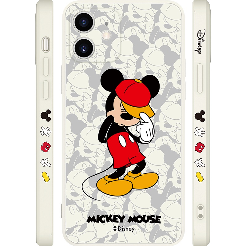 优加正版迪士尼苹果12promax手机壳新款软硅胶镜头全包耐脏网红ins创意卡通mini男女情侣iphone12防摔保护