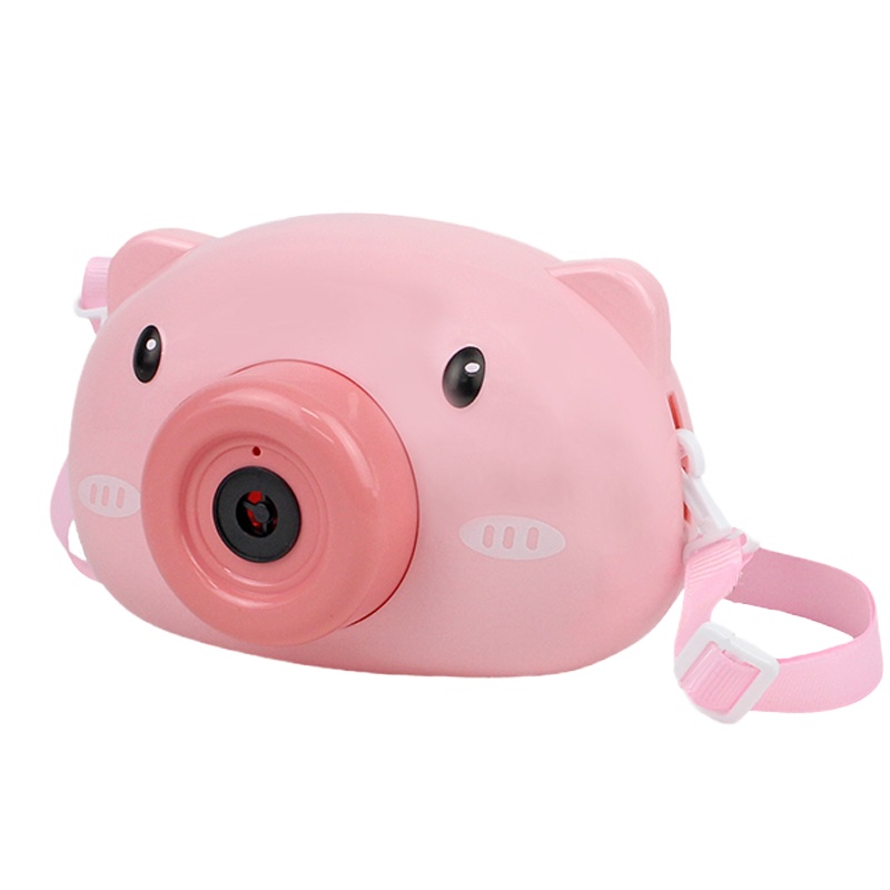 吹泡泡机相机小猪玩具泡泡水照相机