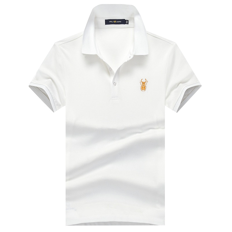 雅鹿男装夏季商务休闲棉质翻领男士T恤短袖polo衫S24EXTB00181