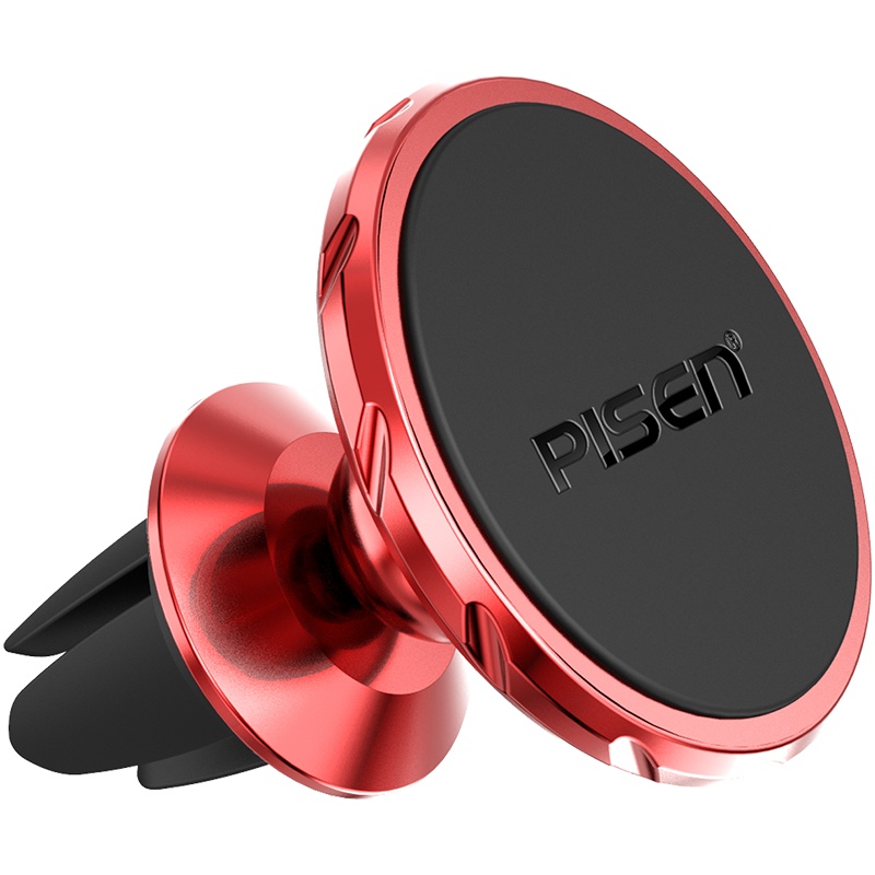品胜载手机支架全自动导航零分贝重力支架出风口多功能安全导航车内卡扣式汽车用品通用 磁吸车载支架出风口式车载支架强磁版 红