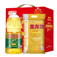 (礼盒装)金龙鱼大豆油1.8L+丝苗米2.5KG