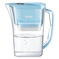 苏泊尔(SUPOR)过滤净水器 家用滤水壶 自来水过滤器净水壶 J-UF01(蓝色)一壶一芯