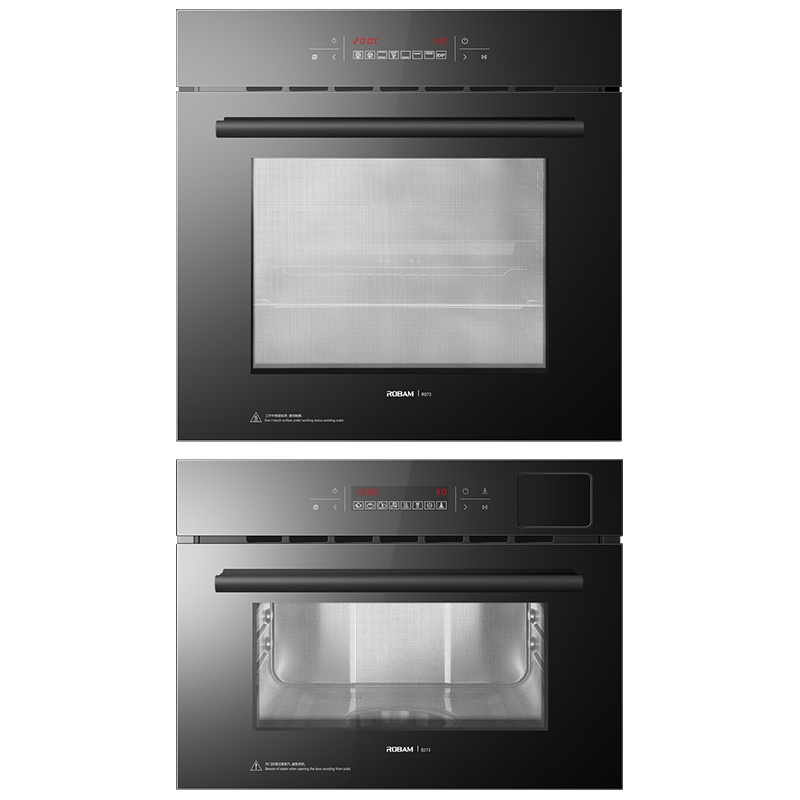 老板(ROBAM)家用厨房嵌入式40L电蒸箱&60L电烤箱 1℃精控 多功能触控式电蒸炉 蒸烤套装S273+R073