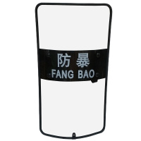 4.0厚度长方形包边盾牌防护盾牌方盾牌安保器材 4.0毫米合金边盾牌