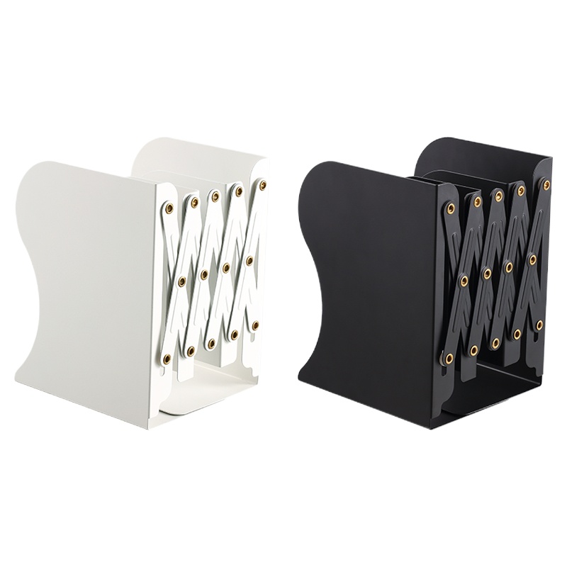 齐心 B2159 伸缩铁书立 102*158*193 灰 (单位:个)