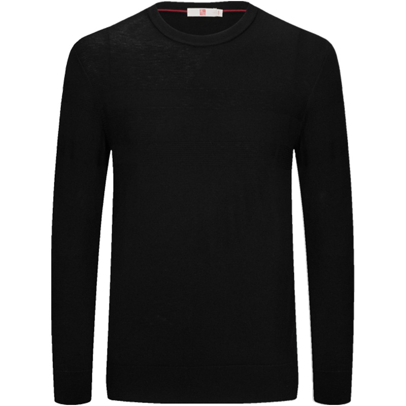 柒牌SEVEN男装针织衫休闲时尚套头混纺羊毛衫男士圆领商务微弹长袖衬衣