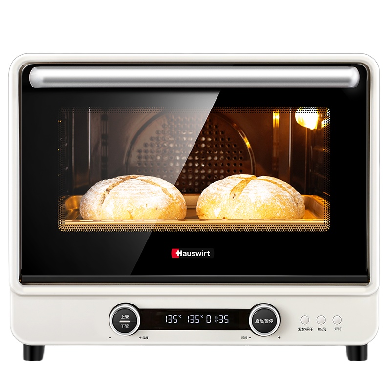 海氏i7风炉烤箱米白色家用电烤箱智能烘焙40升大容量全自动多功能海氏电烤箱