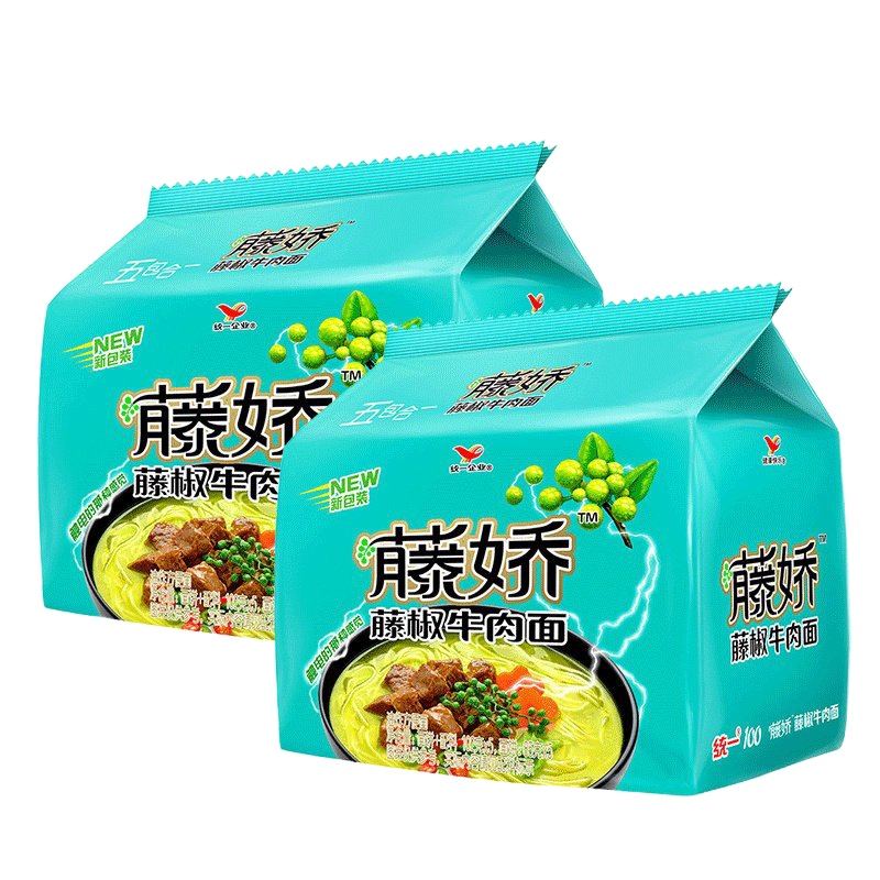 统一藤娇牛肉五合一 102gX5袋