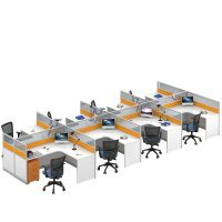 欧宝美屏风办公桌职员桌员工桌员工位工作位电脑桌卡座