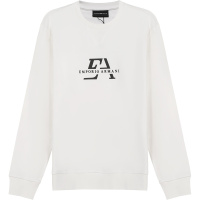 EMPORIO ARMANI 阿玛尼 男士 棉/莫代尔纤维圆领长袖卫衣运动衫 3K1MD6 1JTNZ