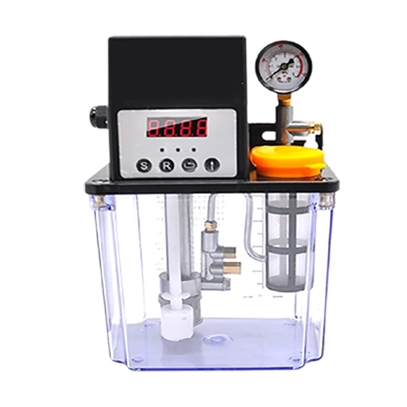 全自动润滑泵220V电动古达注油器数控车床导轨加润滑油活塞电磁加油壶 2升双显带表_两年换新_