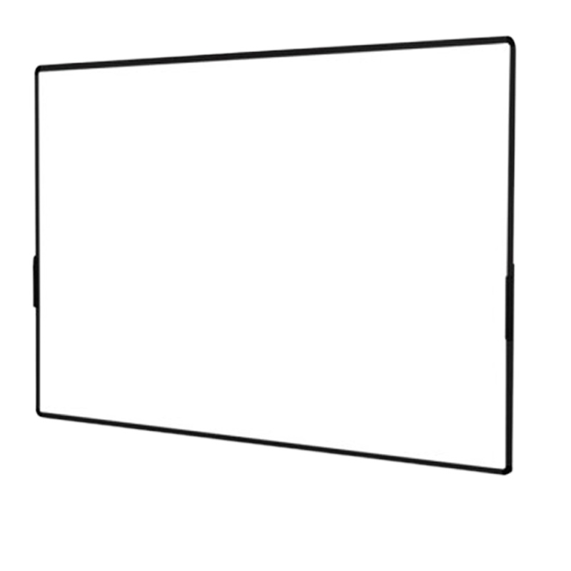 得力(deli)支架式白板120*90cmH型架可移动可翻转白板双面磁性