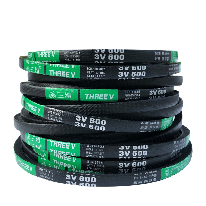 三维（THREEV）动力传动橡胶工业皮带 高速防滑窄型包布V带SPZ型三角带 SPZ862