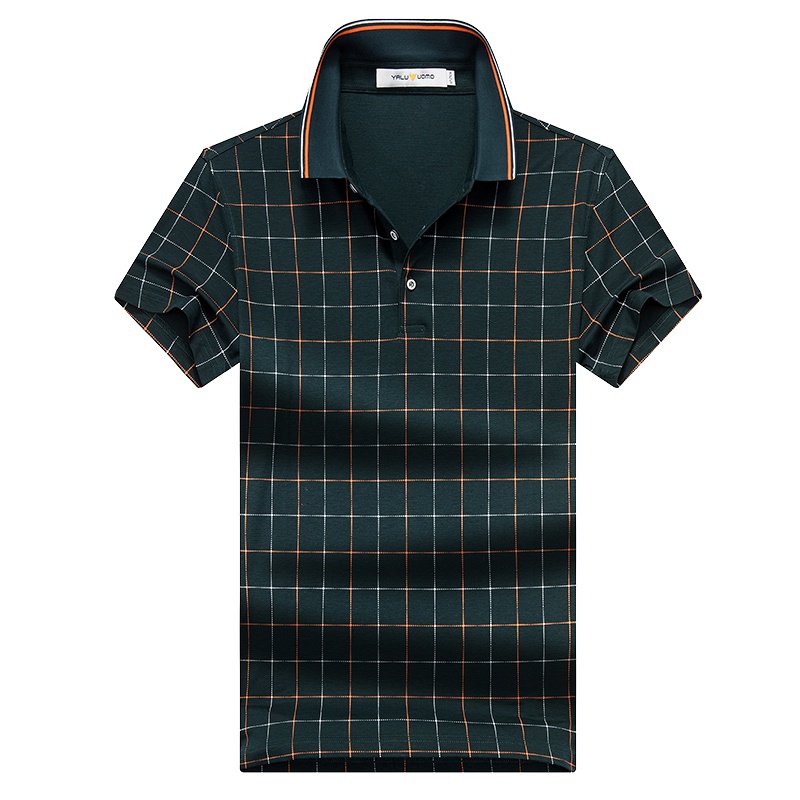 雅鹿男装短袖t恤夏季商务休闲条纹POLO衫ADE2TB201F