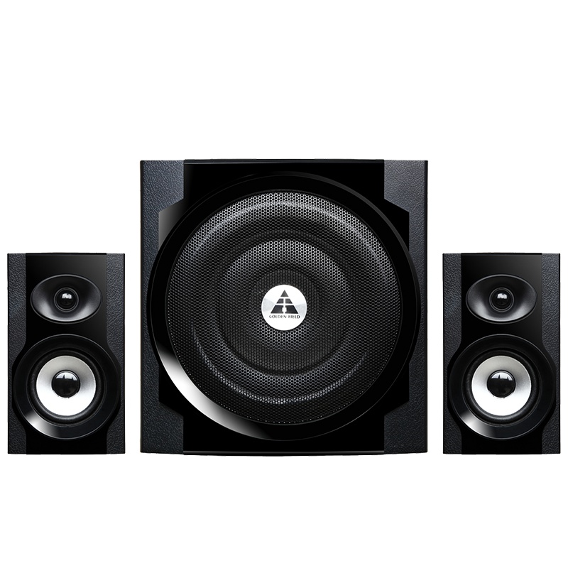 Golden field/金河田S300(标配版)台式电脑多媒体音响2.1声道低音炮家用电脑音箱 黑色