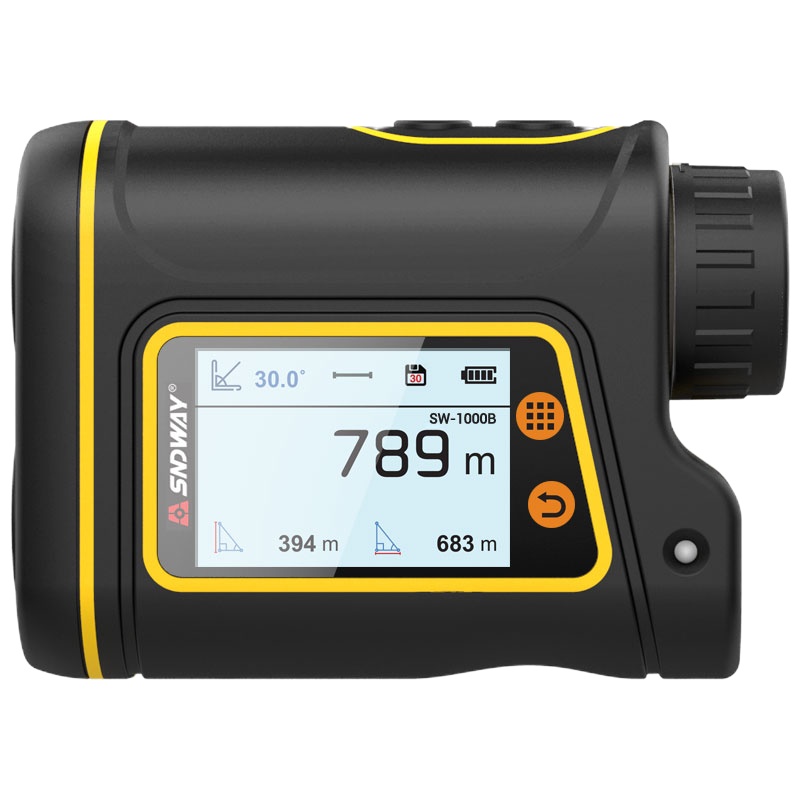 iDiskk 深达威(SNDWAY)激光测距仪望远镜户外 测角测高测速 高尔夫距离测量双屏数显电子尺 SW-1000B