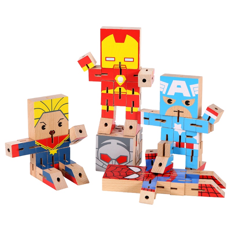 木玩世家漫威变形人偶