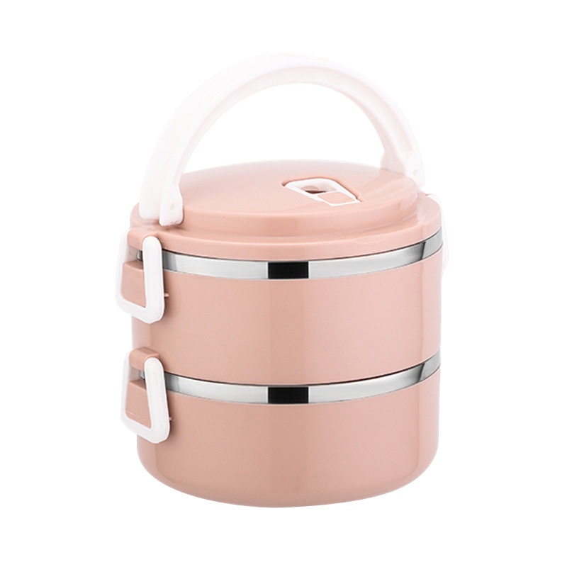 双层梯形扣便当盒 TC-188 保温饭盒优质不锈钢餐盒 (套)