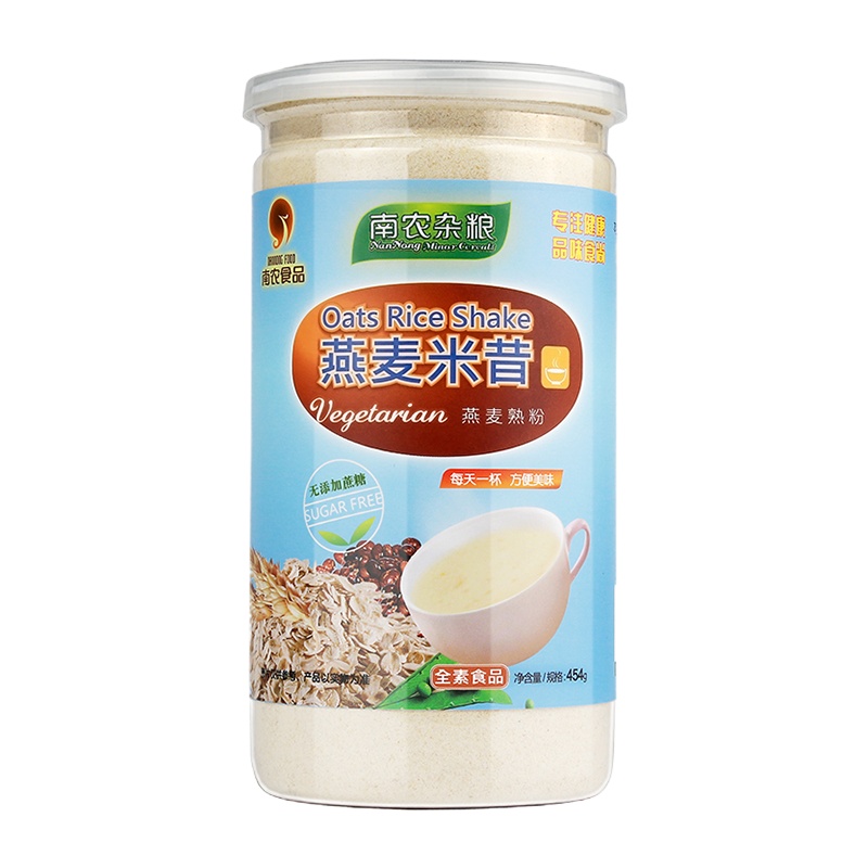南农(无添加蔗糖)燕麦米昔米糊 燕麦片 冲饮五谷杂粮 中老年流食营养早餐谷物代餐粉454g