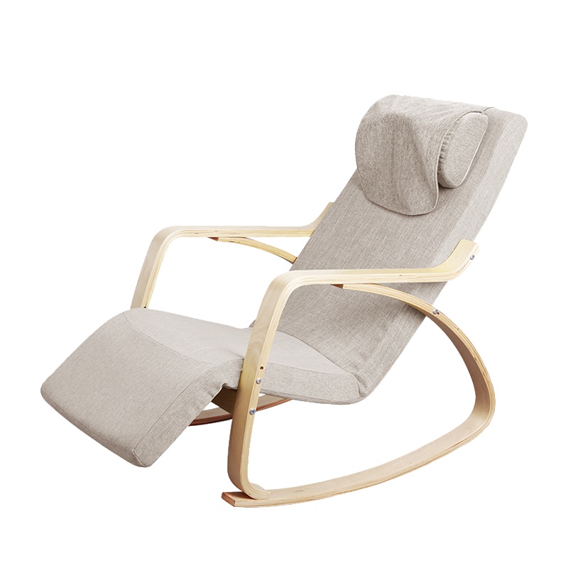 艾力斯特(iRest)休闲按摩椅B08 头腰肩颈臀部按摩 智能操控 揉捏按摩 家用电动全身摇摇椅 米黄色