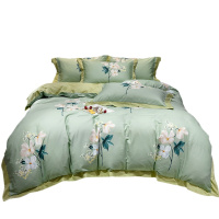 富安娜四件套全棉纯棉春夏款正品1.8米床单被套春秋夏季床上用品