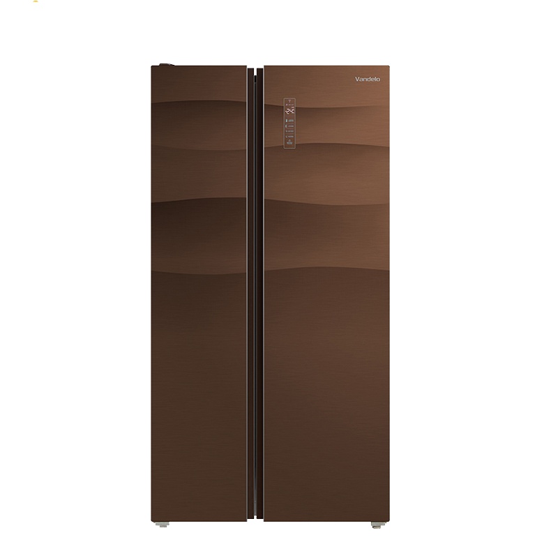 美的（Midea）BCD-615WKGPZV 615升 风冷无霜 变频智能 对开门双门钢化玻璃节能静音家用冰箱