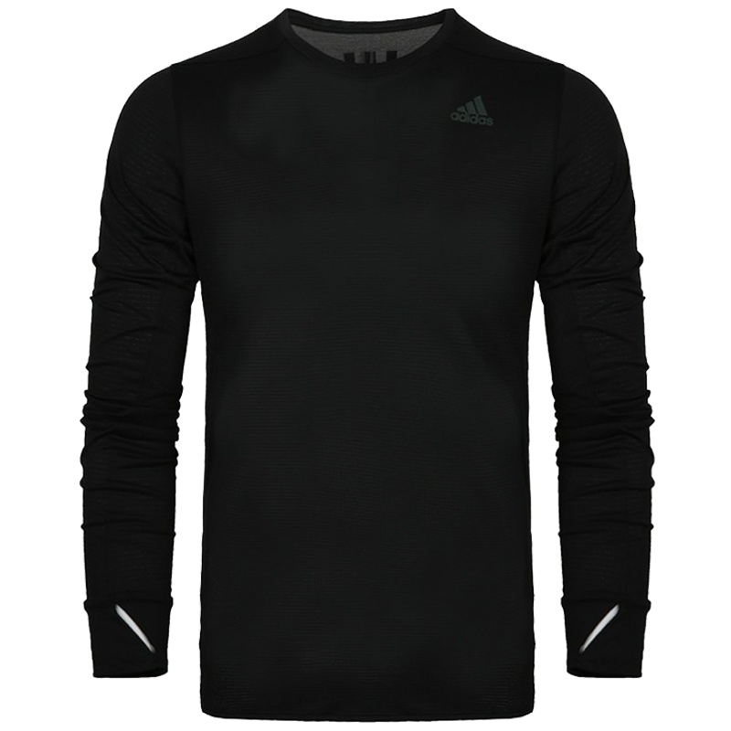 阿迪达斯(adidas)秋季男子跑步运动训练长袖T恤 CZ8717