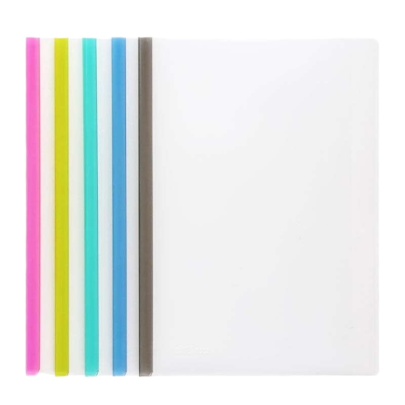 得力(deli) 5536 文件夹 5只/包 加宽文件抽杆夹 耐磨拉杆夹 混色 ZZ