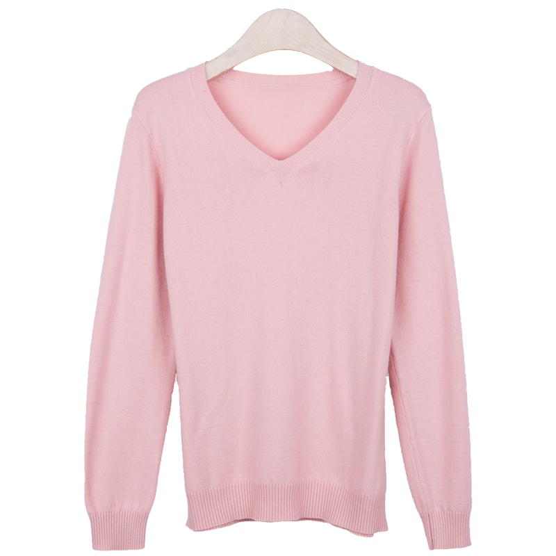 yaloo/雅鹿2019秋季新款V领天鹅颈针织羊毛衫套头衫长袖针织衫x